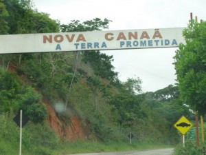 Entrada de Nova Canaã (Foto: arquivo Iguaí Mix)