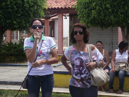Sindicalista protesta em Iguaí (Foto: Iguaí Mix)