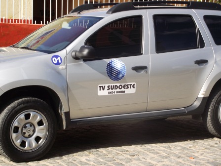 Equipe da TV Sudoeste esteve em Iguaí(Foto: Iguaí Mix)