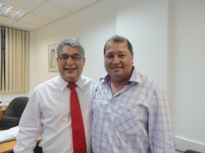 Dep. Rosemberg Pinto e Lero Cunha, prefeito de Firmino Alves(Foto: Itororó Já)