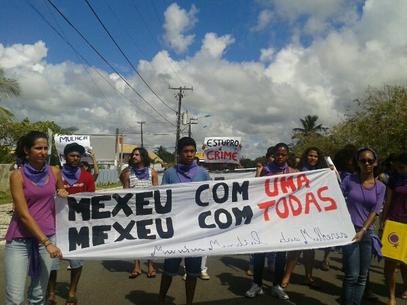 Liberdade de membros da banda foi alvo de protestos por parte de grupos feministas na Bahia(Foto: Reprodução)