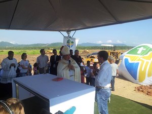 Papa Francisco chegará à Guaratiba de helicóptero (Foto: Andressa Gonçalves/ G1)