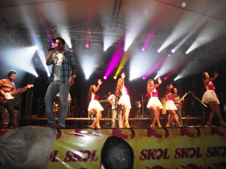 Cangaia fez um grande show no Forró Valeu Boi (Foto: Iguaí Mix)