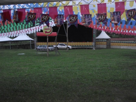 Estrutura já está pronta para o Forró Valeu Boi (Foto: Iguaí Mix)