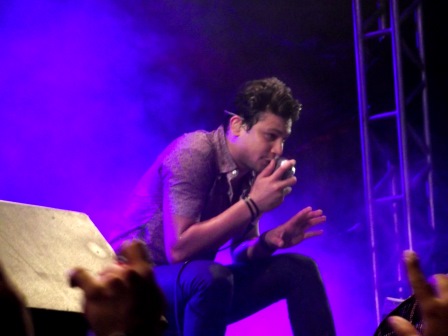 Israel Novaes agitou a galera (Foto: Iguaí Mix)