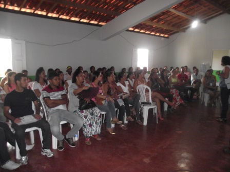 Funcionário da Ação social na palestra do Capacita SUAS (foto: Iguaí Mix)
