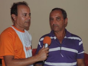 Angevaldo Moraes ao ser entrevistado pelo site Iguaí Mix (Foto: iguaí Mix)