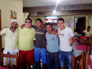 Da esquerda para a direita: Rondinelli, Luizinho do Trio da Huanna, Wescley, Ley e Minho (Foto: Reprodução / Facebook)