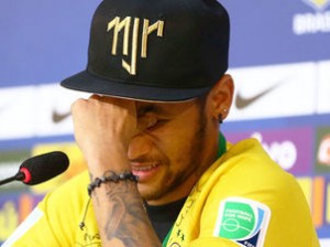 Coletiva de Neymar com boné incomodou treinador (Foto: Cleber Mendes/LANCE!Press)