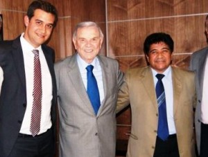 Felipe Sales, José Maria Marin e Ednaldo Rodrigues (Foto: Divulgação)