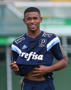 Gabriel Jesus ficará no banco nesta quarta (Foto: Cesar Greco/Ag Palmeiras/Divulgação)