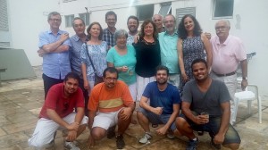 Alberto Novaes recebe colegas da UFBA e amigos (Foto: Iguaí MIx)