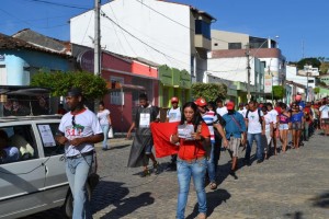 Ato lembrou morte de Fábio dos Santos (Foto: Iguaí Mix)