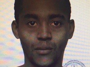 Retrato falado divulgado pela Polícia Civil (Foto: Divulgação / Polícia Civil)