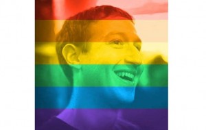 Mark Zuckerberg também entrou na onda e colocou a foto de perfil com o filtro arco-íris  (Foto: Divulgação/Mark Zuckerberg)