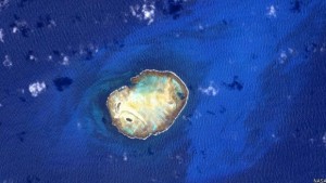 Ilhas que Scott Kelly fotografou, mas não descreveu a localização (Foto: Nasa)