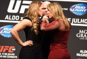 Ronda Rousey e Bethe Correia se enfrentarão na luta principal do UFC 190, no Rio de Janeiro (Foto: André Durão)
