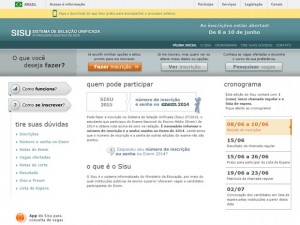 Sisu do meio do ano abre inscrições para 55,6 mil vagas (Foto: Reprodução/sisu.mec.gov.br)
