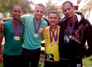 Jonatas Santos, Renê Rocha, Izaac Matos e Fabrício Santos (Foto: Reprodução / Facebook)