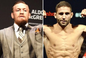 McGregor e Chad Mendes disputarão o cinturão interino do peso-pena no próximo dia 11 de julho  (Foto: Globoesporte.com)