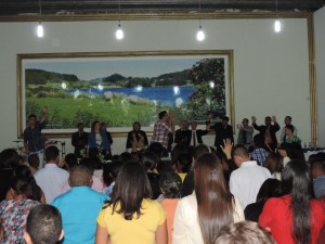 Igreja Emanuel reuniu pastores evangélicos (Foto: Iguaí Mix)
