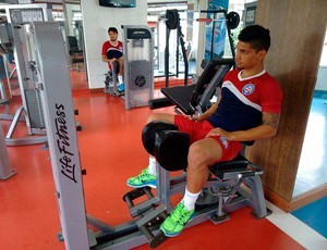 Jogadores que atuaram como titulares ficaram na academia  (Foto: Divulgação/EC Bahia)