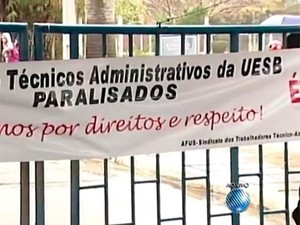 Servidores da Uesb param a partir desta segunda (Foto: Reprodução/TV Bahia)