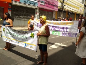 Grito dos Excluídos no 7 de setembro, em Salvador  (Foto: Alan Alves/G1)