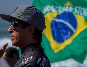 Miguel Pupo foi o 1º brasileiro a vencer nas ondas de Trestles, em 2011 (Foto: Divulgação/WSL) 