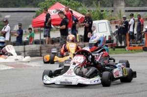 O kart de Thiago oliveira teve um bom desempenho (Foto: Luiz Pinheiro)