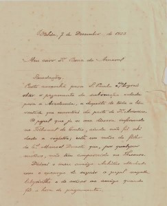 Carta de Theodoro Sampaio para Braz do Amaral (Foto: Divulgação)