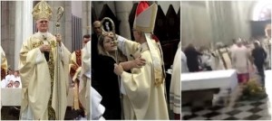 cardeal de São Paulo, Dom Odilo Scherer, foi agredido  (Foto: Jornalistas Livres)