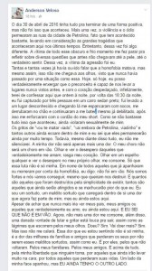 Relato do estudante agredido (Foto: Reprodução / Facebook) 