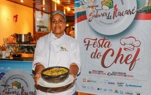 Chef Jô com o prato Bobo da Villa (Foto Elton Andrade) 