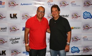 Júlio Oliveira e josé Alves - Secretário Estadual de Turismo (Foto: Elton Andrade)
