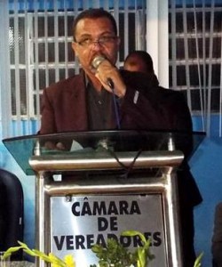 Arismar Guimarães no dia da posse como vereador (Foto: Reprodução / Facebook)